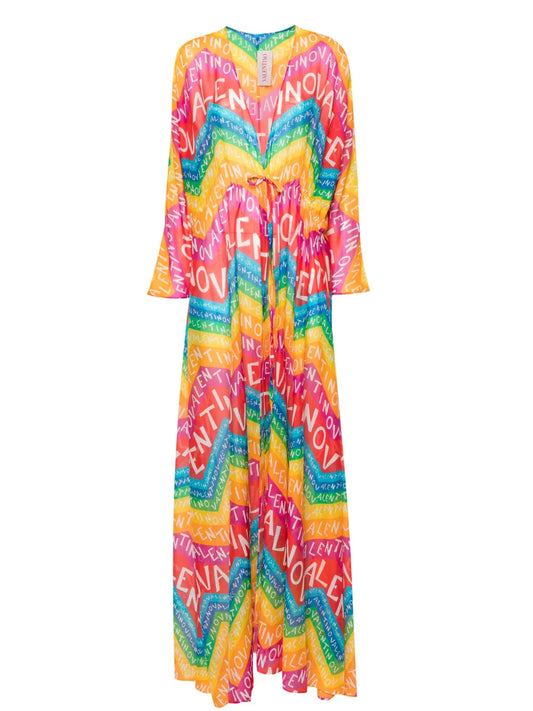 Logo-Print Beach Dress