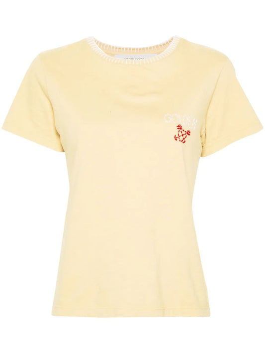 Doris Whipstitch-Trim T-Shirt