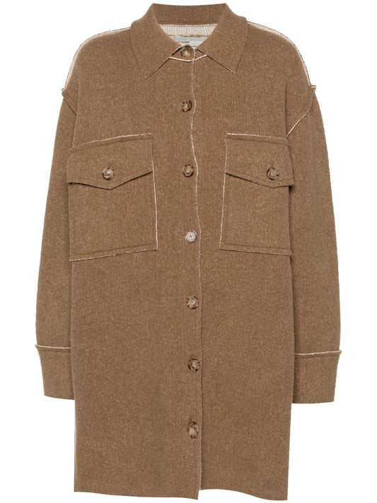 Exposed-Seam Cardi-Coat