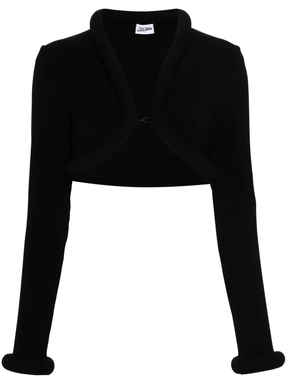 Padded-Trim Cropped Cardigan