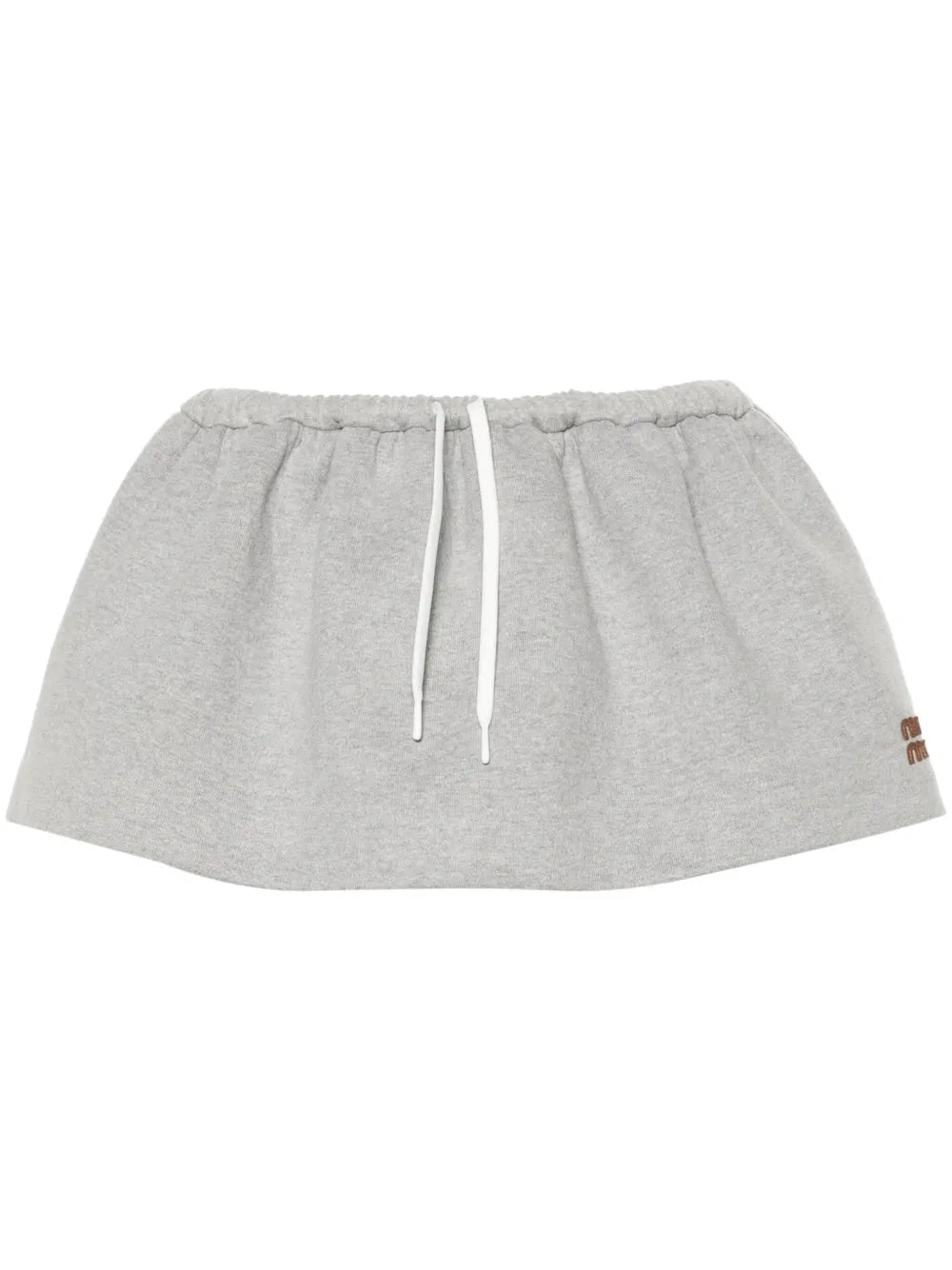 Logo-Patch Cotton Skirt