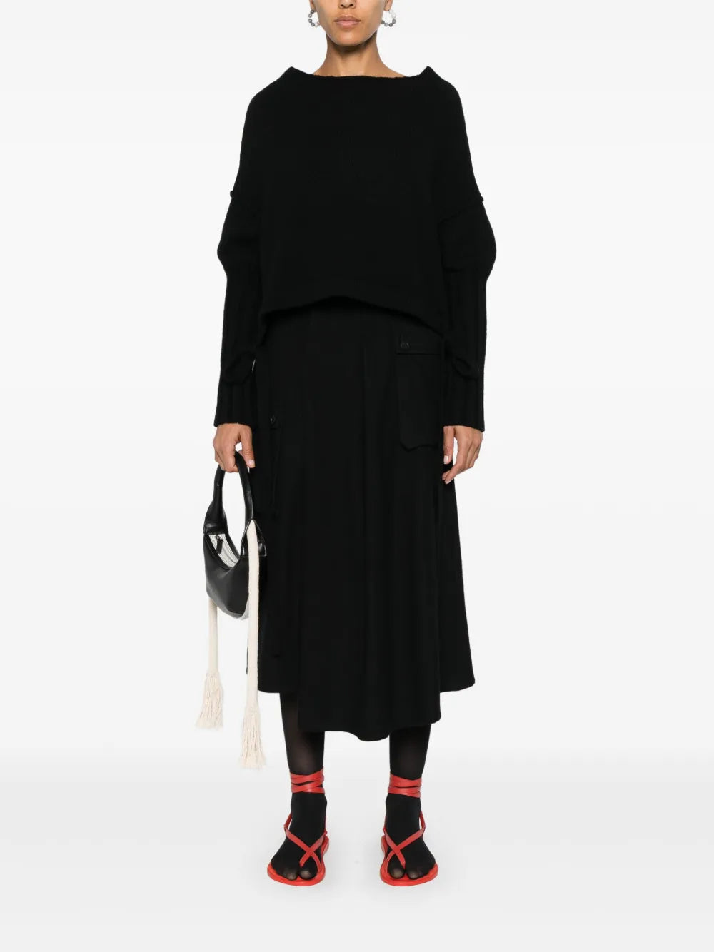 Pleated Midi Skirt
