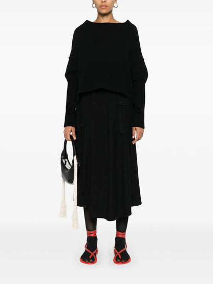Pleated Midi Skirt