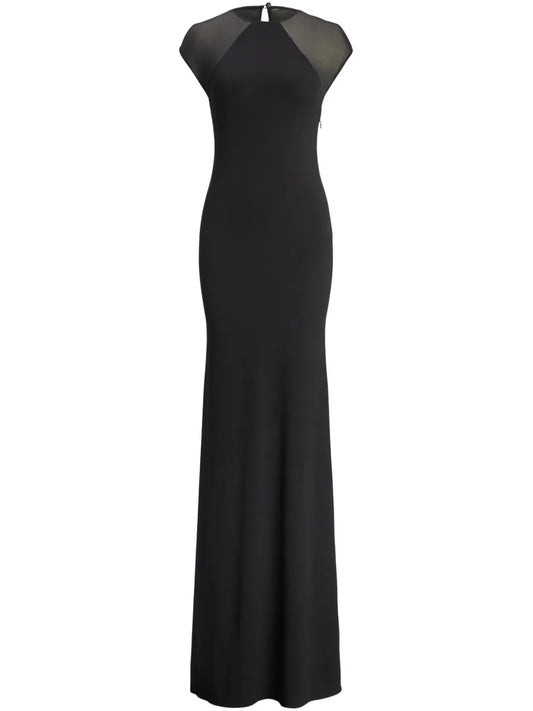 Sheer Detailing Maxi-Dress