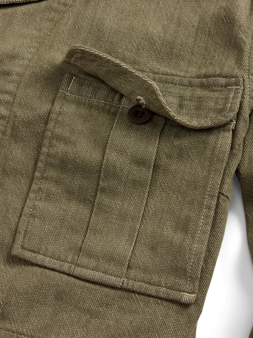 Notched-Collar Denim Jacket