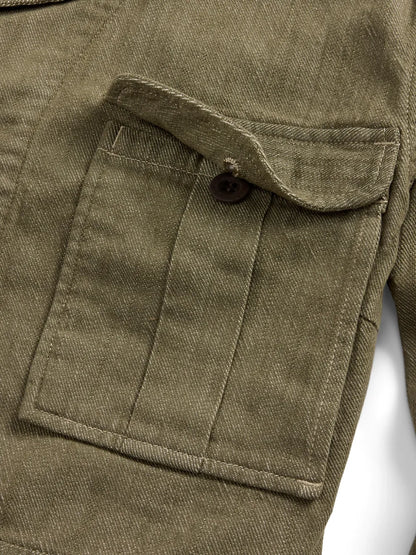 Notched-Collar Denim Jacket