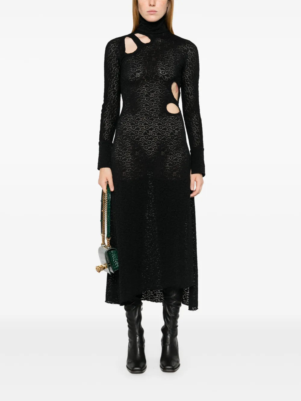 Floral-Embroidery Dress