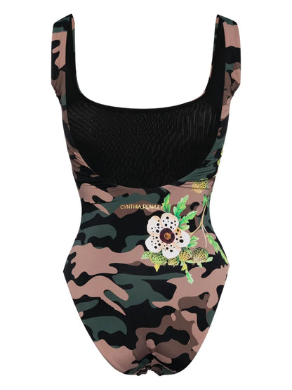 Camouflage-Print Swimsuit
