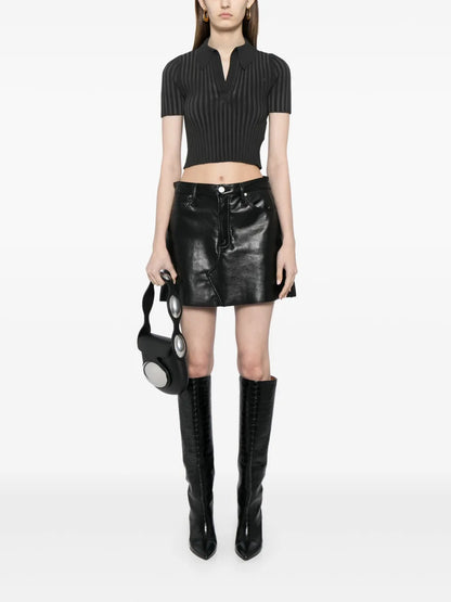 Pullover Rib-Knit Top