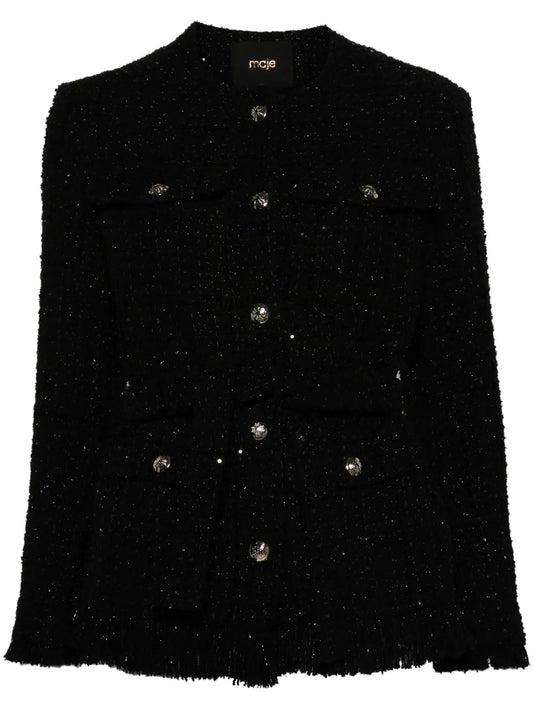 Sequinned Tweed Jacket