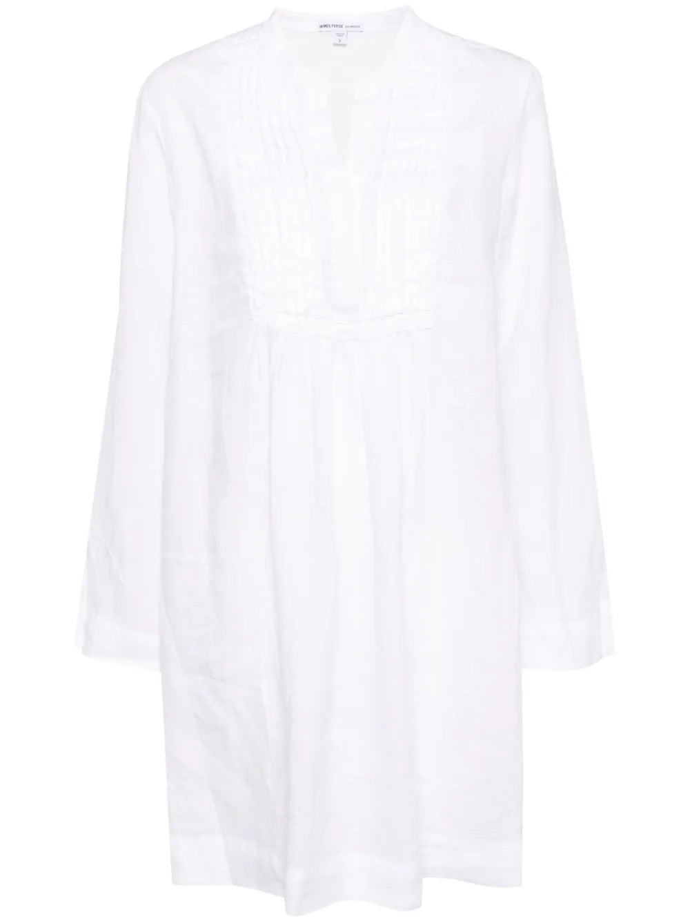 Linen Pin-Tuck Dress