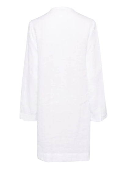 Linen Pin-Tuck Dress