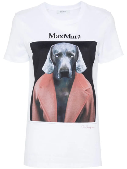 Cipria Dog-Print T-Shirt