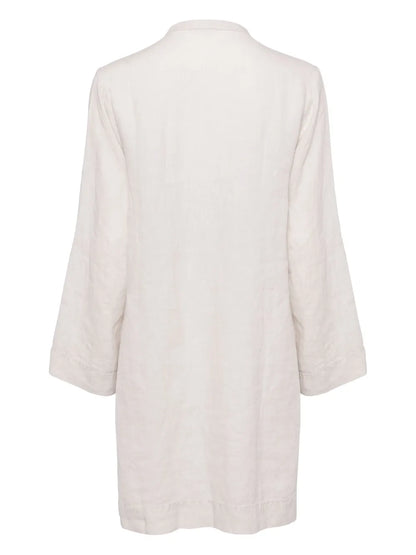 Linen Pin-Tuck Dress