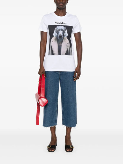 Cipria Dog-Print T-Shirt