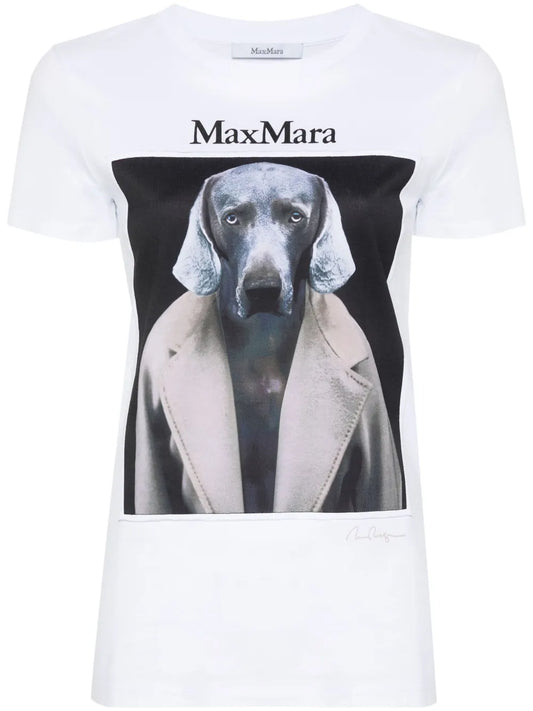 Cipria Dog-Print T-Shirt