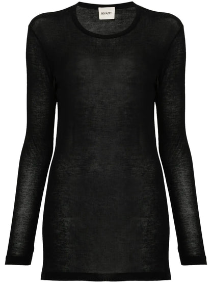 Ribbed Long-Sleeve Top