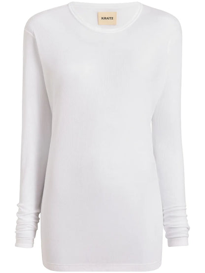 Ribbed Long-Sleeve Top