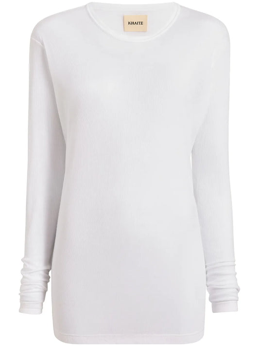 Ribbed Long-Sleeve Top
