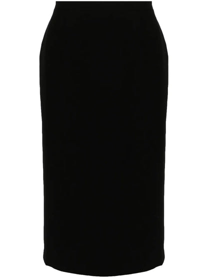 Virgin Wool Midi Skirt
