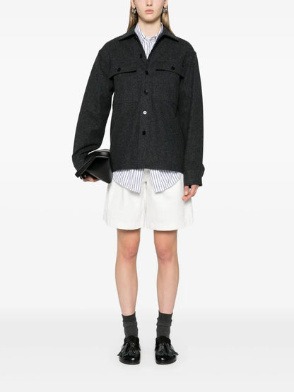 + Mélange Flannel Overshirt