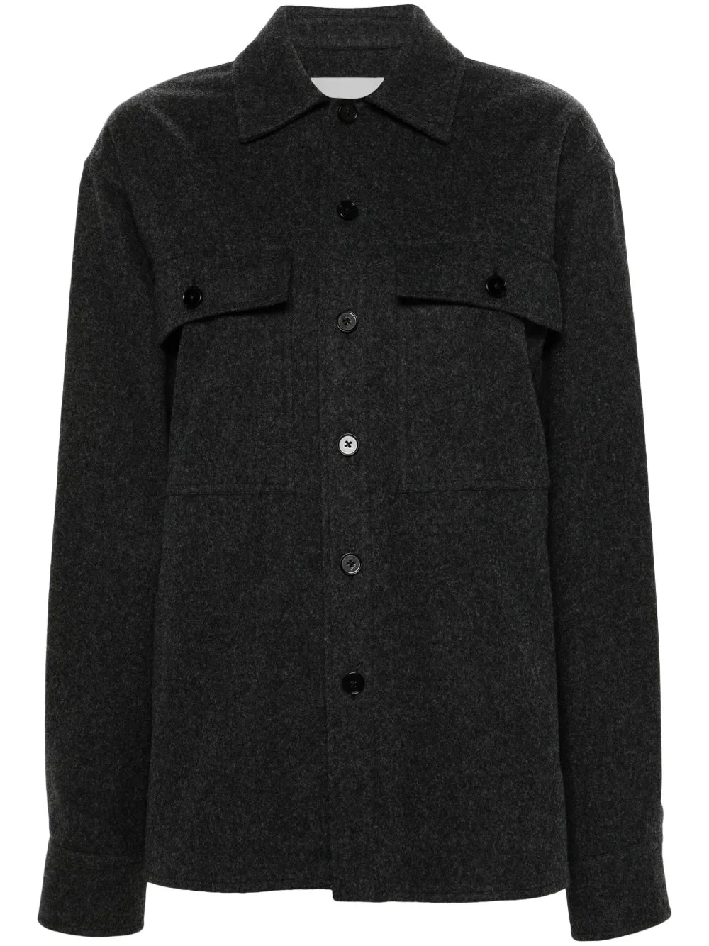+ Mélange Flannel Overshirt