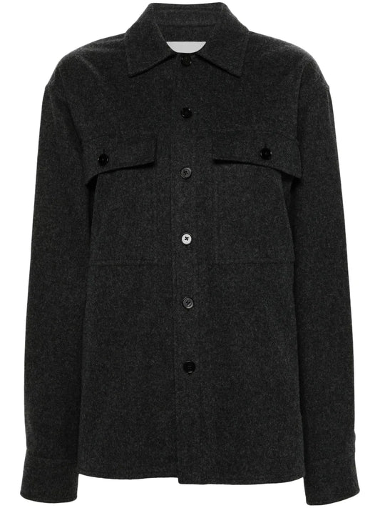 + Mélange Flannel Overshirt