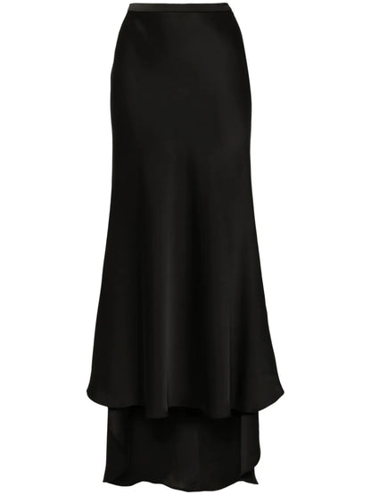 Bias-Cut Maxi Skirt