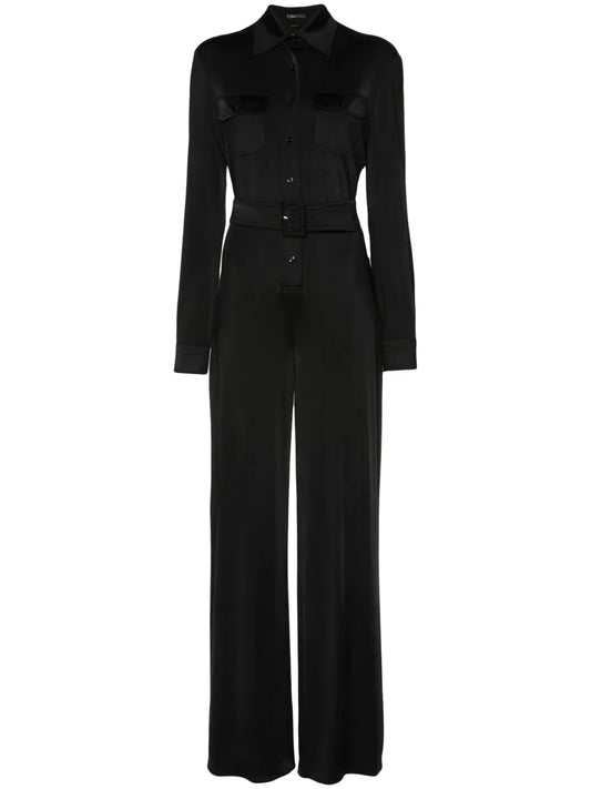Straight-Leg Jersey Jumpsuit