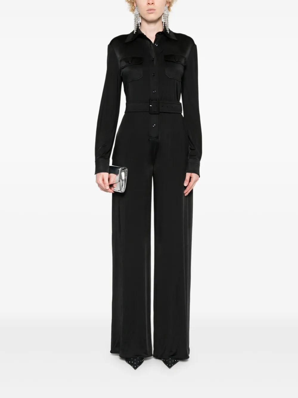 Straight-Leg Jersey Jumpsuit
