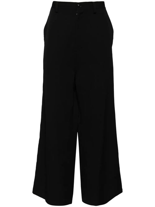 Wide-Leg Wool Trousers