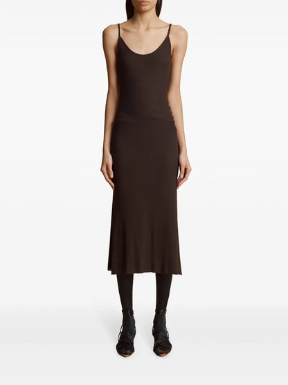 Fine-Ribbed Tank Top
