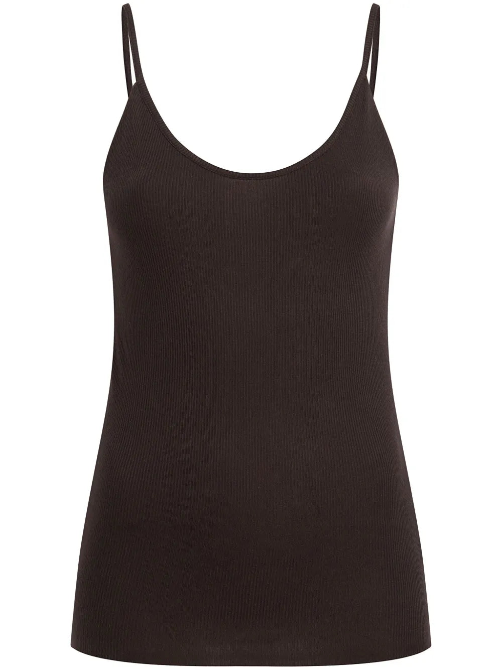 Fine-Ribbed Tank Top