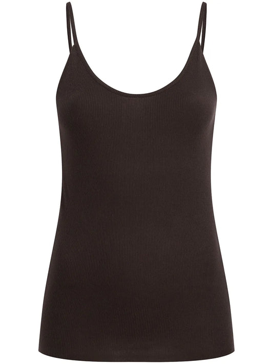 Fine-Ribbed Tank Top