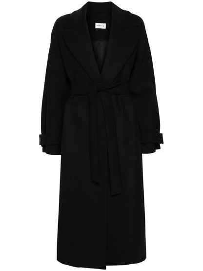Single-Breasted Belted Coat