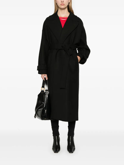 Single-Breasted Belted Coat