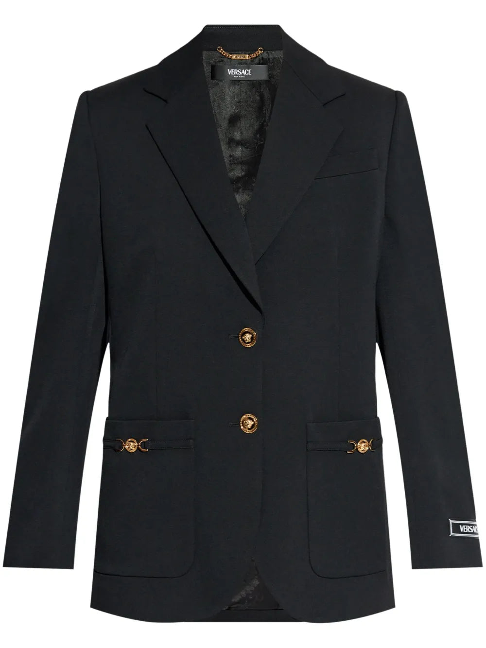 Logo-Appliqué Single-Breasted Blazer