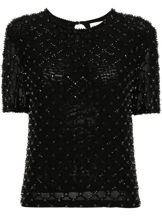 Bead-Embellished T-Shirt