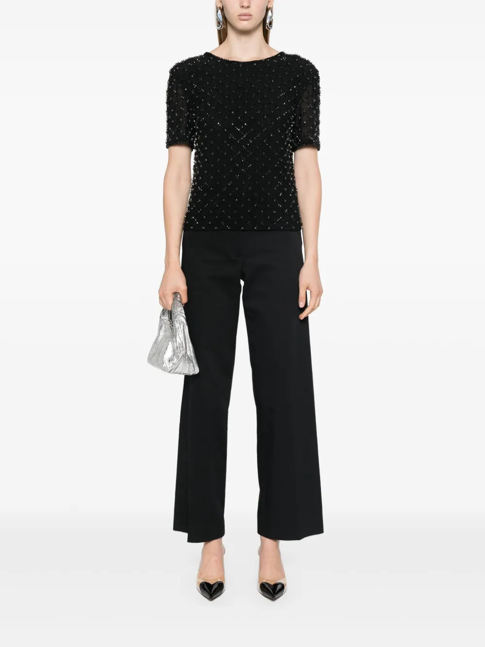 Bead-Embellished T-Shirt