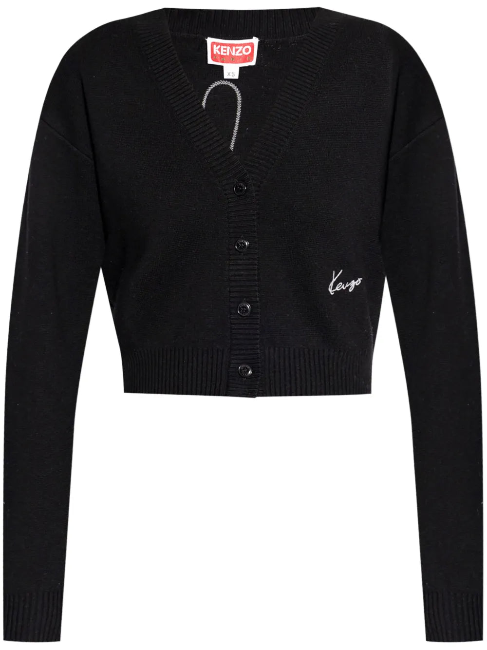 Embroidered-Flower Cardigan