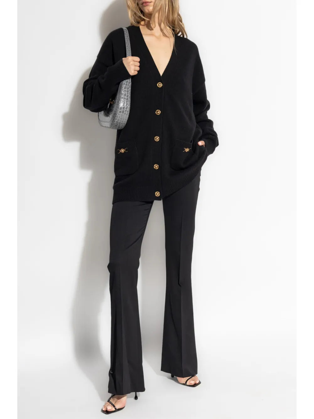 Medusa-Button Cardigan