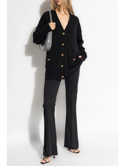 Medusa-Button Cardigan