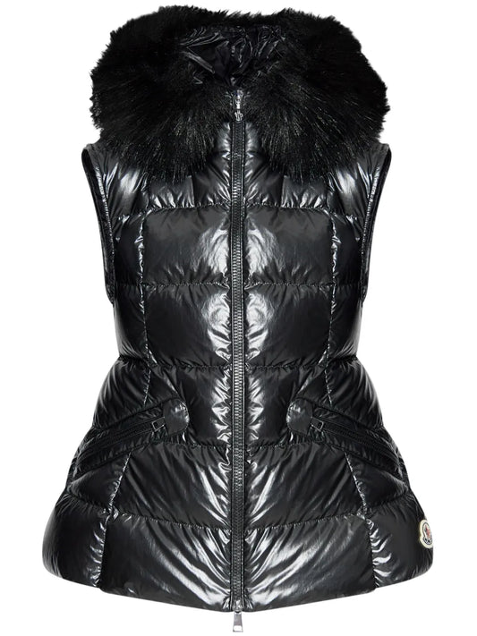 Anse Shearling-Collar Down Vest