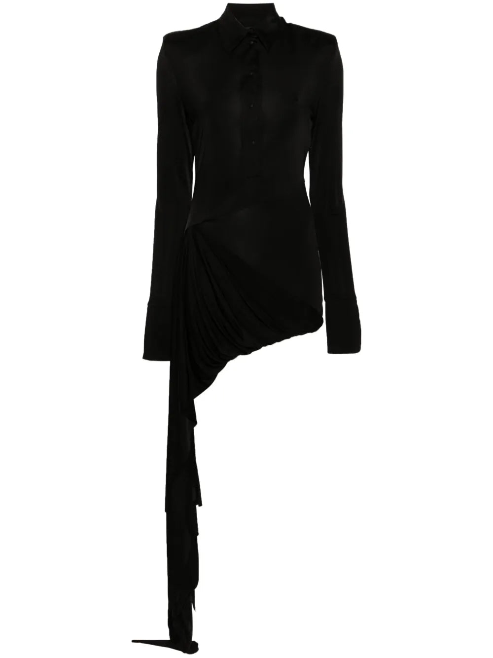 Long-Sleeve Asymmetric Dress