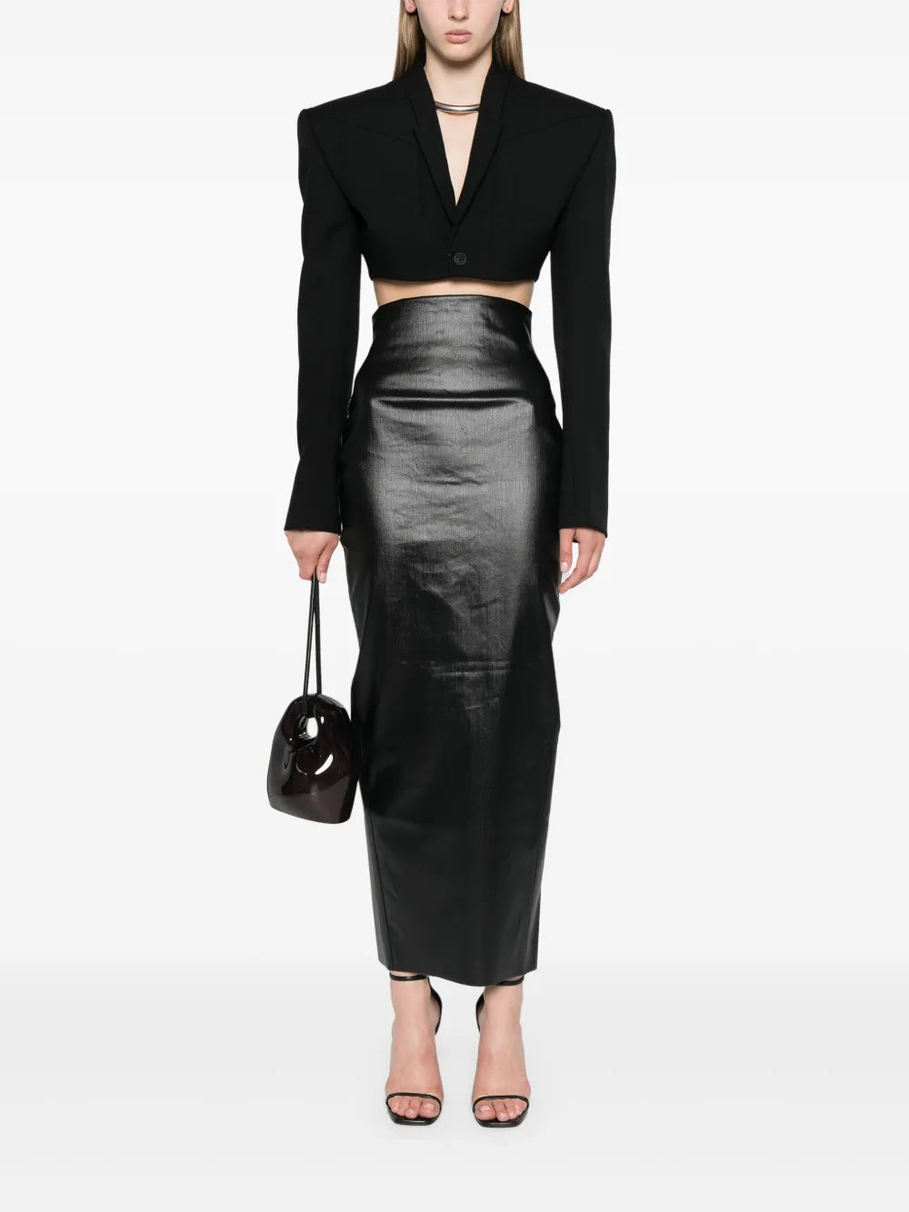 Tatlin Strap-Detail Cropped Blazer