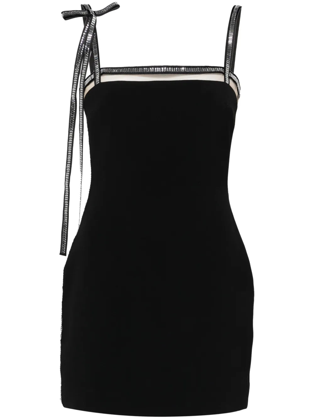 Crystal-Embellished Mini Dress