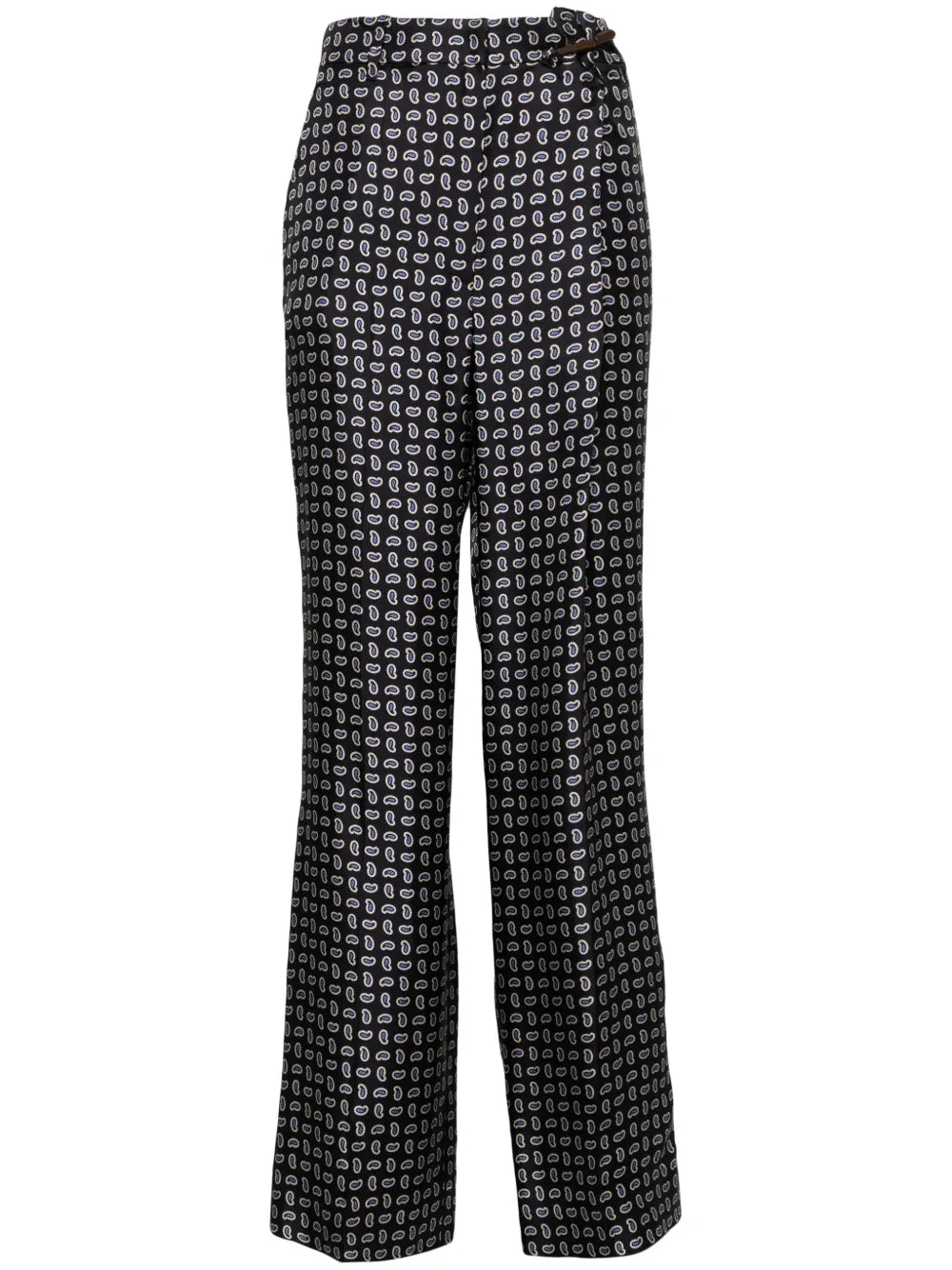 High-Waist Twill Pants