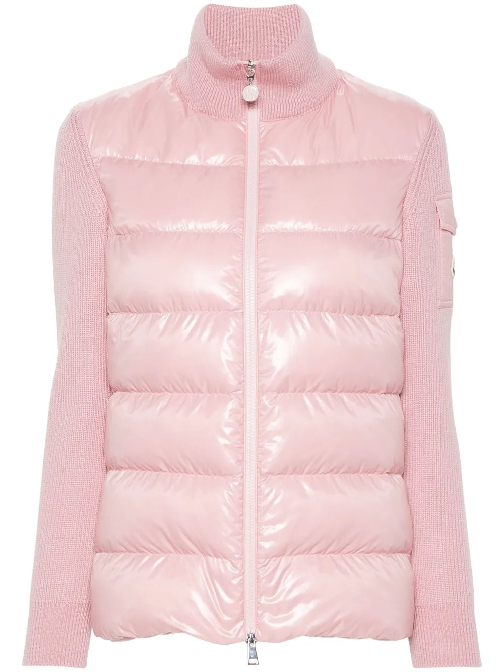 Panelled Zip-Up Down Jacket