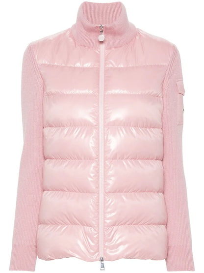 Panelled Zip-Up Down Jacket