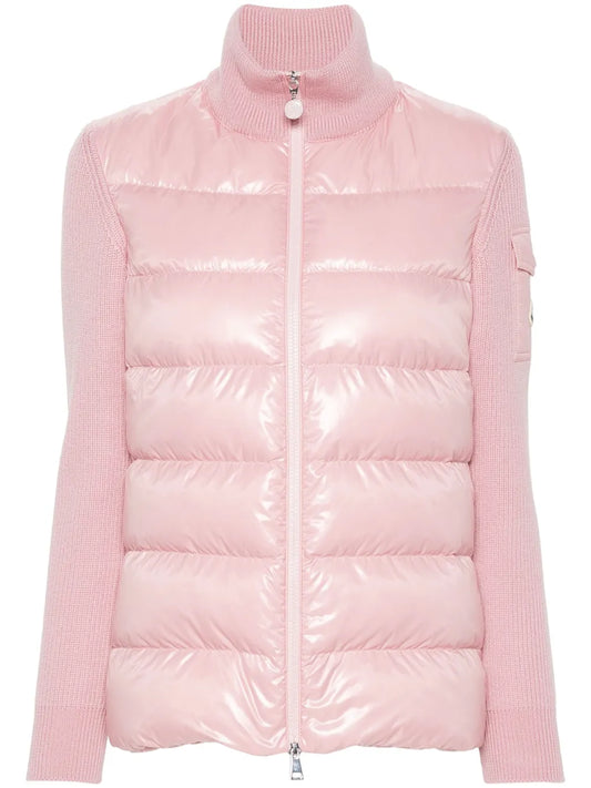 Panelled Zip-Up Down Jacket